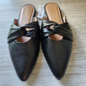 New Size 8 Old Navy Women's Black Slip-On Mules